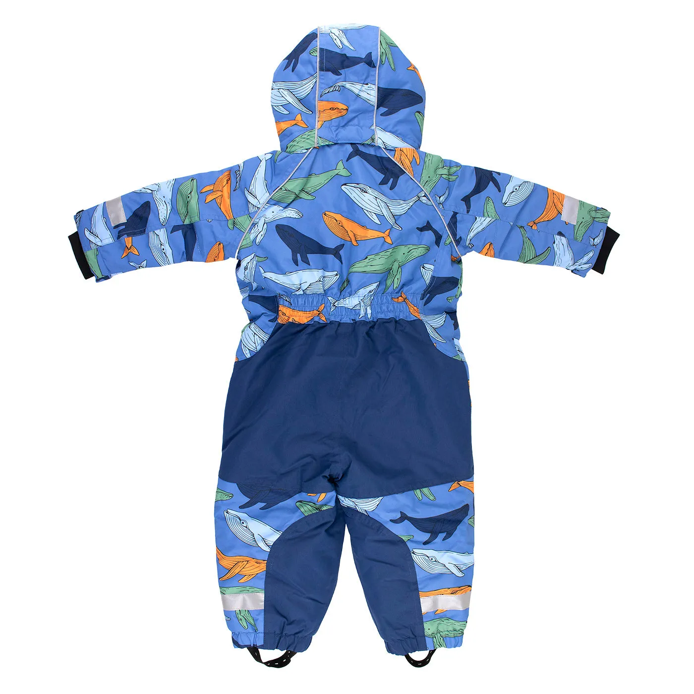Nautic Whale Print Winter Overall