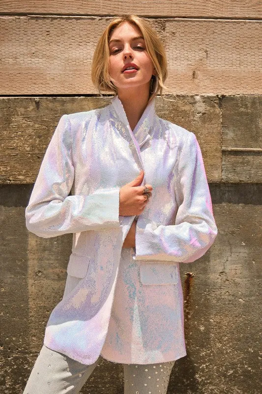 NEW!! Always A Party Sequin Blazer