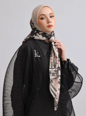 ORVA RAYA SIGNATURE SCARF BEIGE CLAY