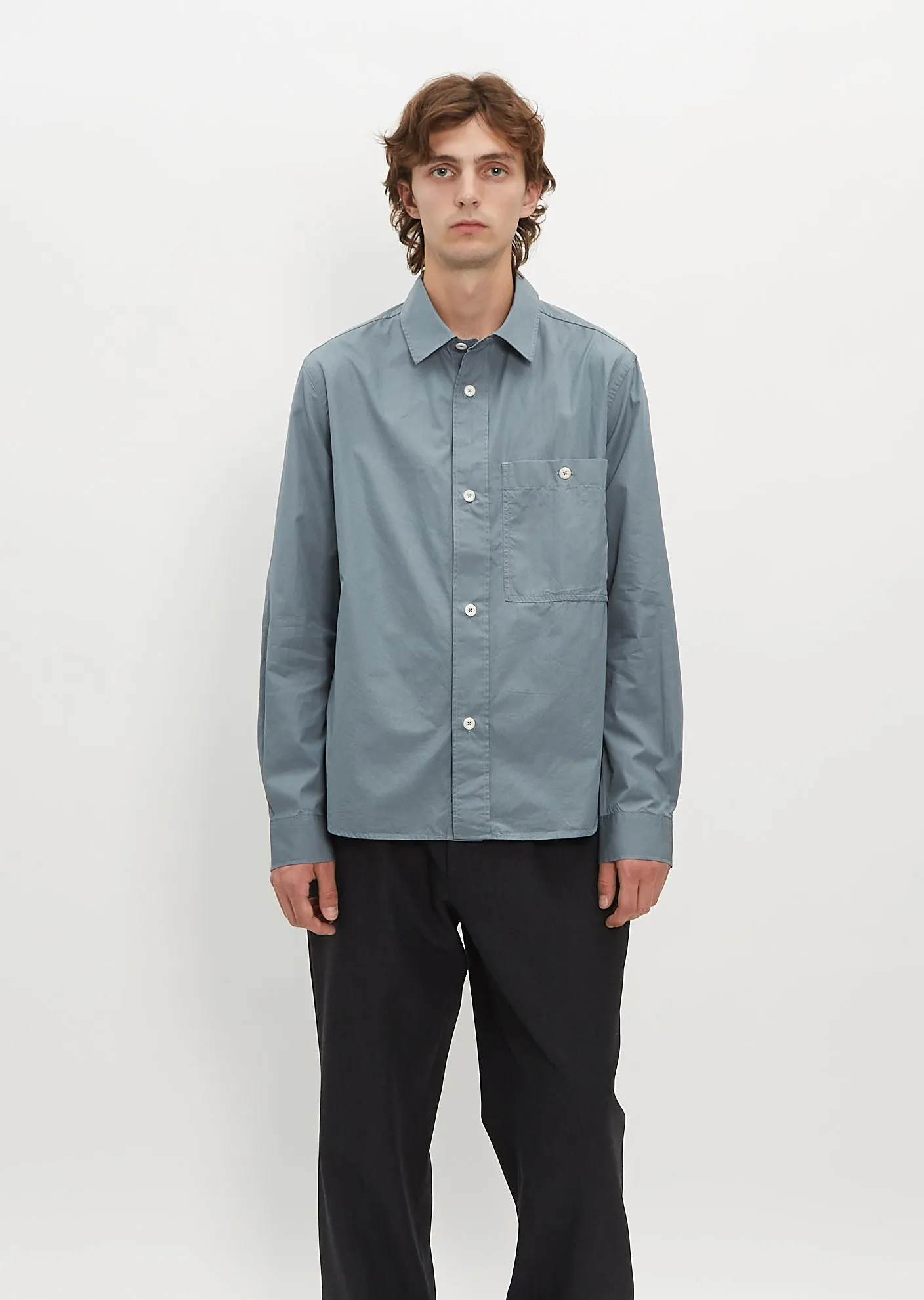 Overall Shirt Compact Cotton Poplin