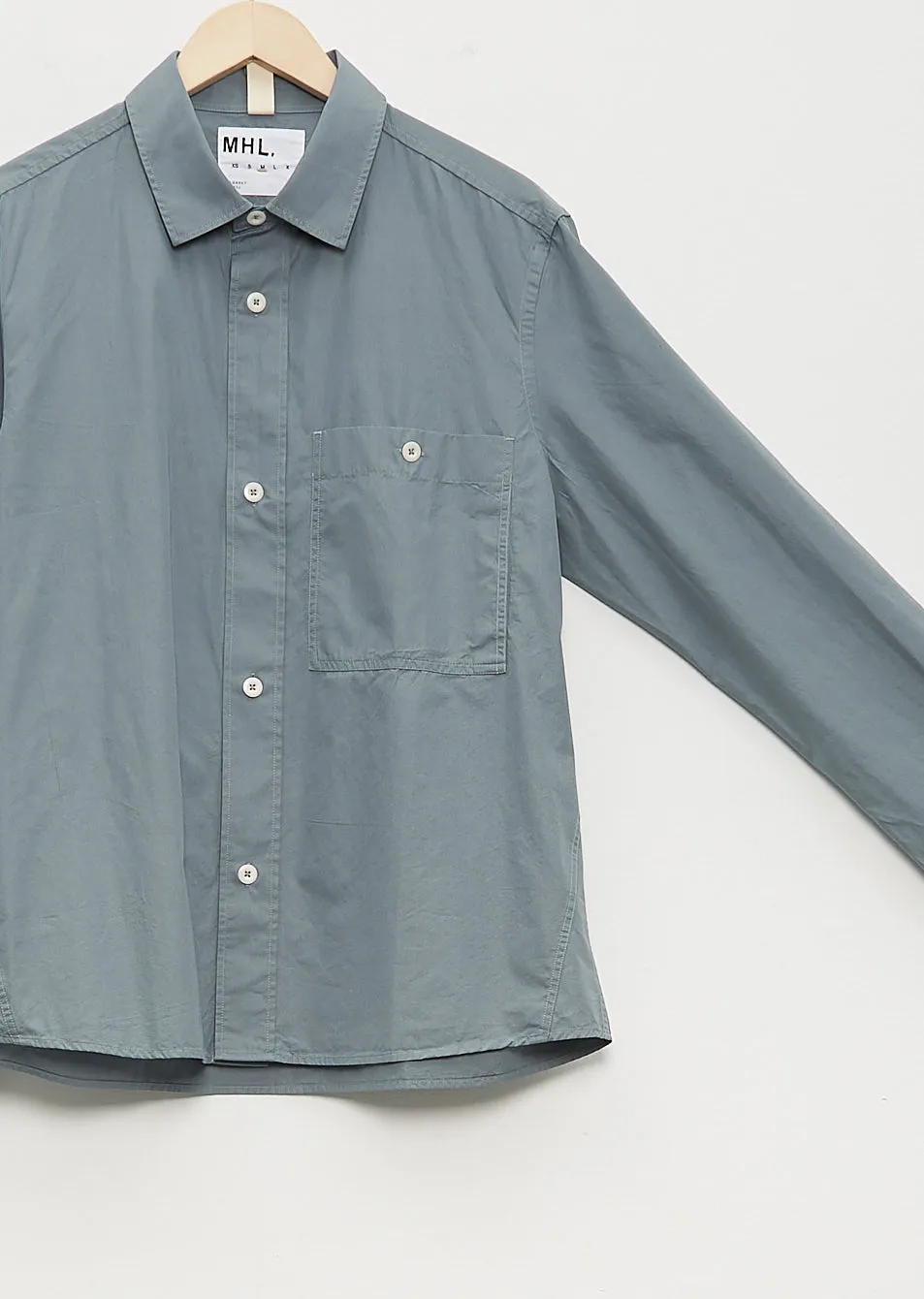 Overall Shirt Compact Cotton Poplin
