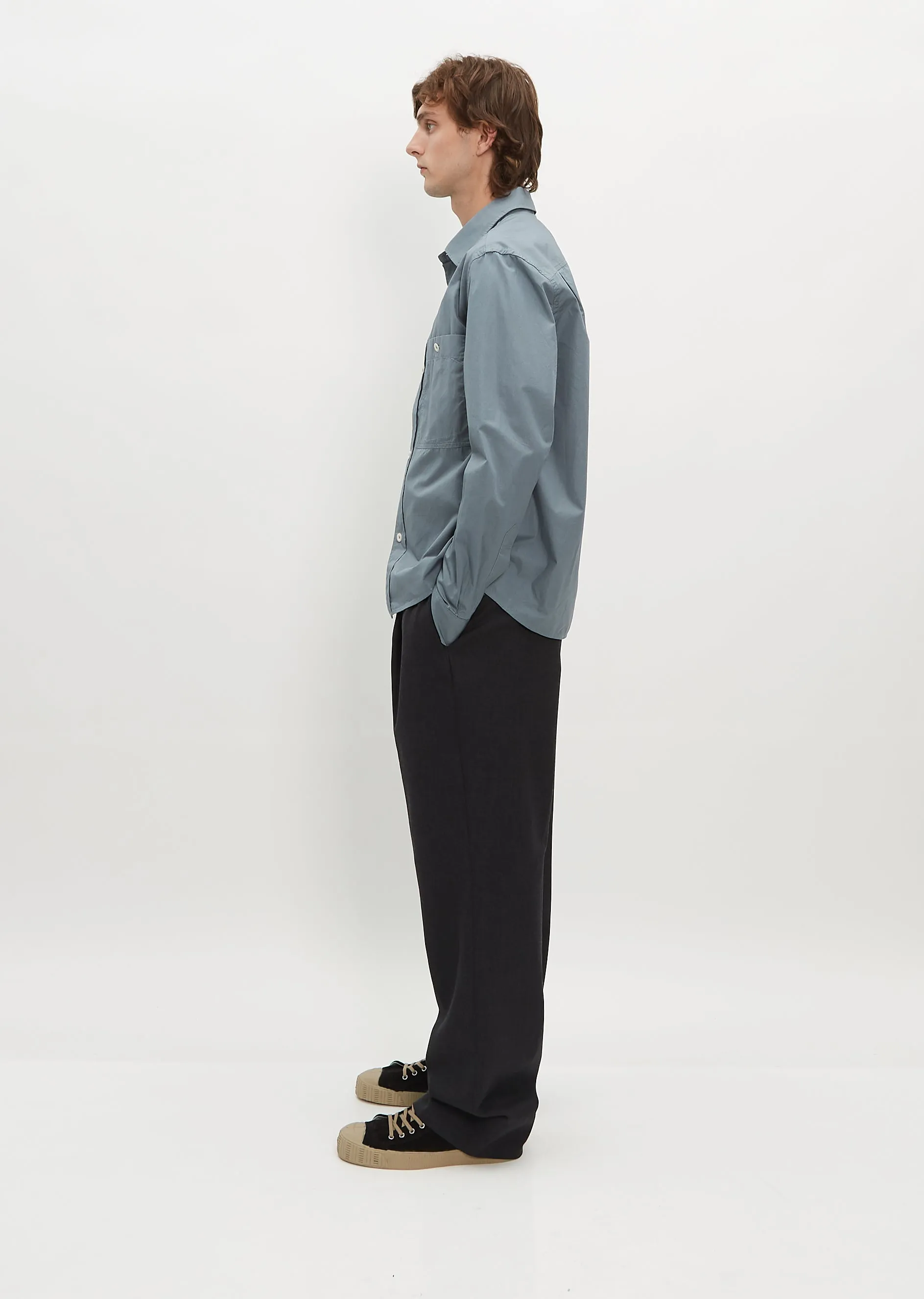 Overall Shirt Compact Cotton Poplin