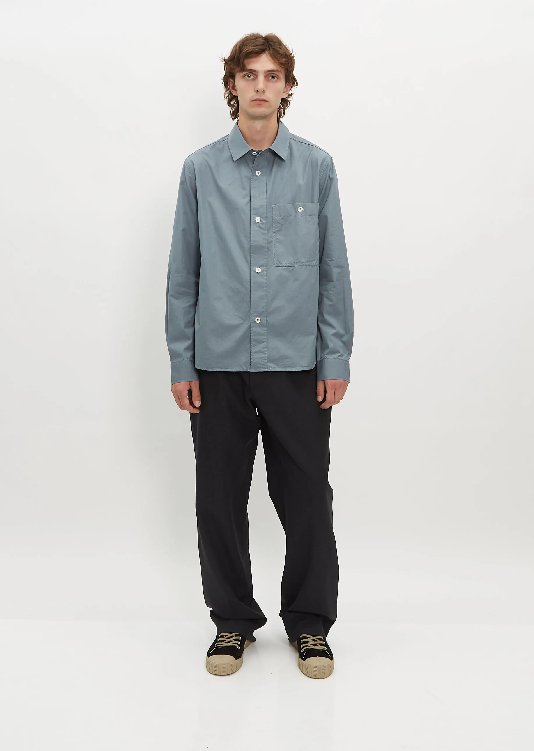 Overall Shirt Compact Cotton Poplin