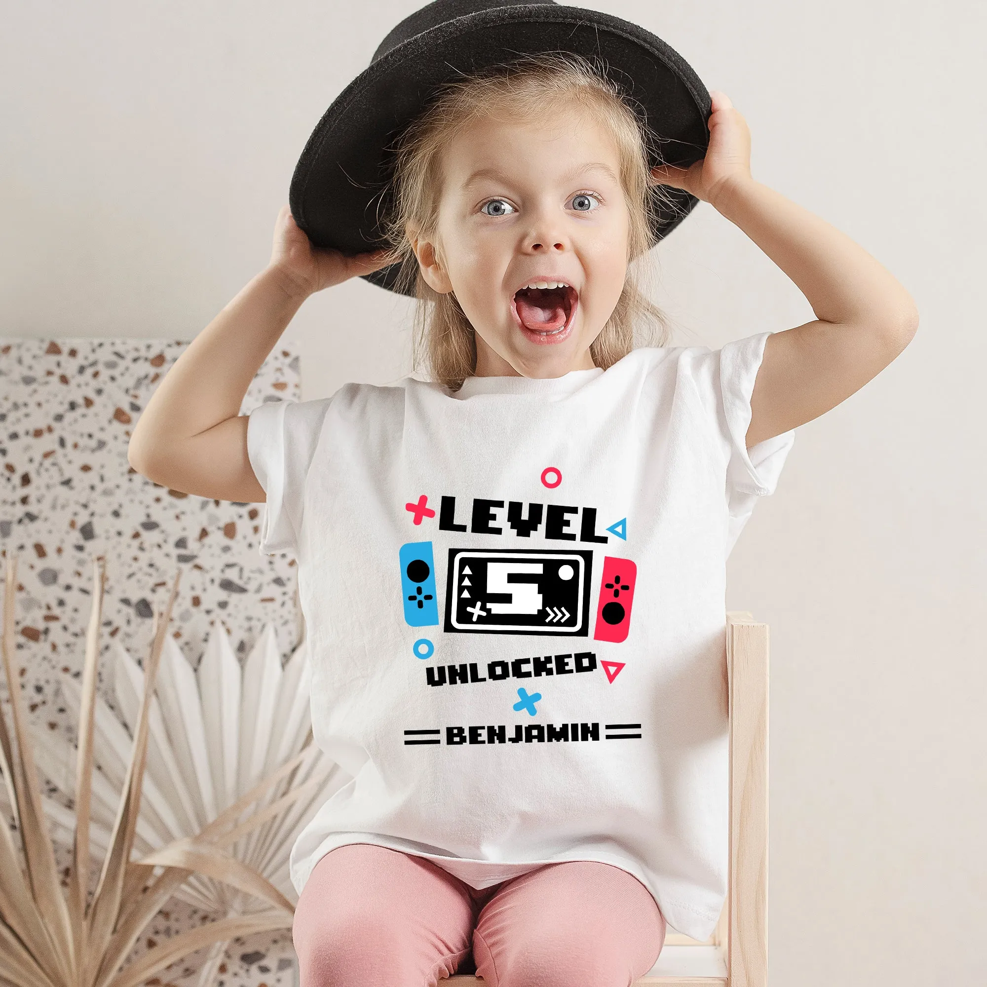 Personalized Level 9 Unlocked Birthday Youth T-shirt