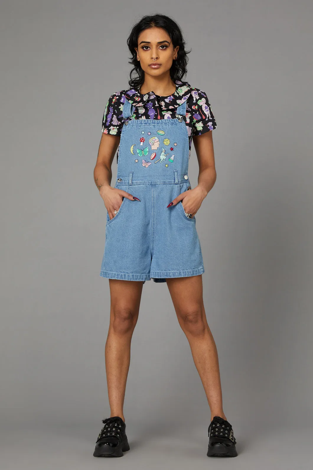Scrapbook Denim Overall