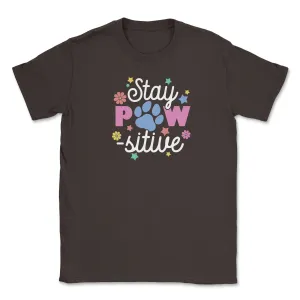 Stay Pawsitive (Adult Short Sleeve T-Shirt)