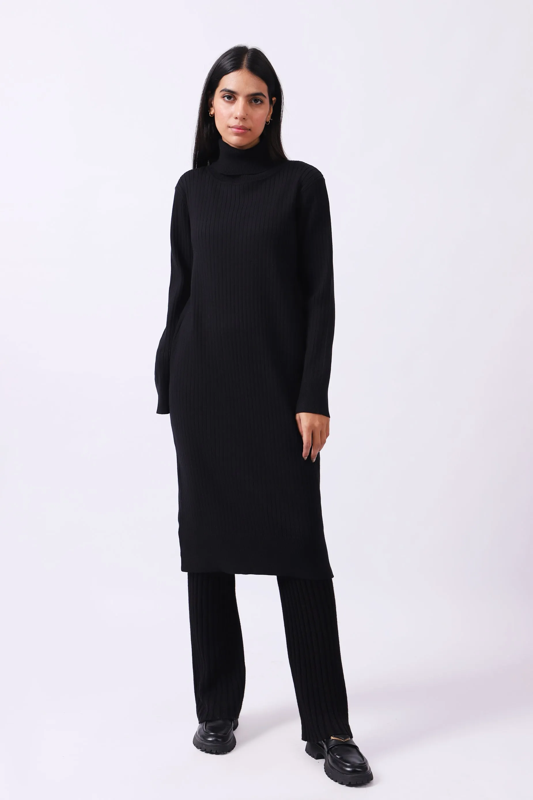 TURTLENECK SWEATER DRESS