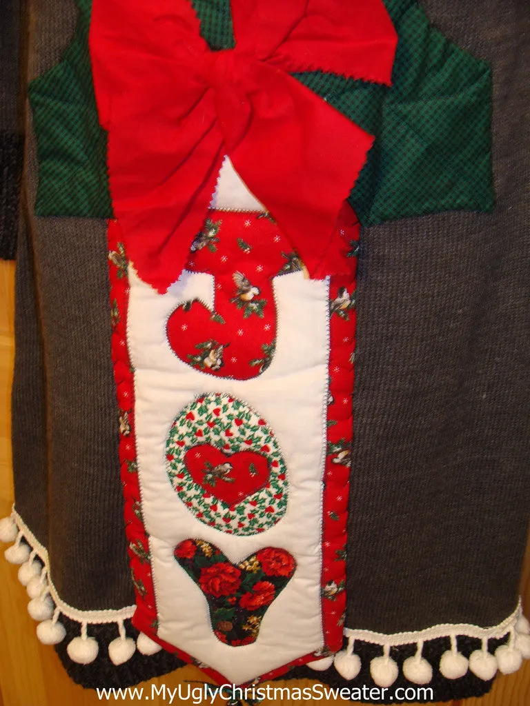 Ugly Christmas Sweater Party Tacky Dress JOY (d49)
