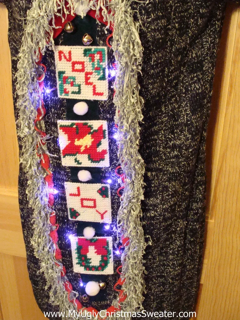 Ugly Christmas Sweater Party Tacky Dress with Lights (d42)