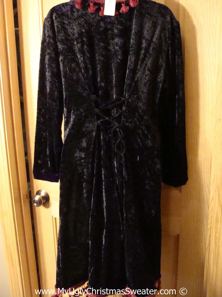 Ugly Christmas Sweater Party Tacky Dress with Real Ornaments (d82)