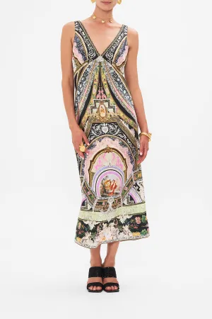 V-NECK SLIP DRESS FLORENCE FIELD DAY