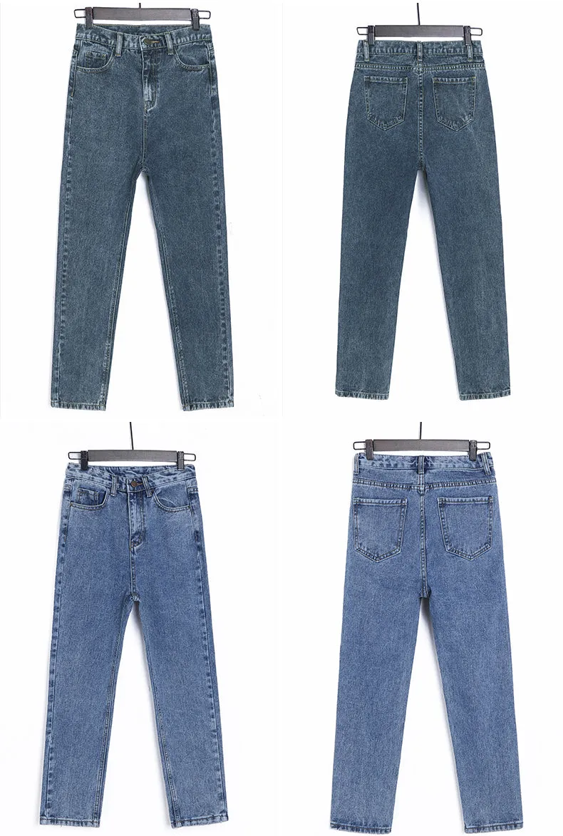 VenusFox High Waist Boyfriend Jeans  Plus Sizes
