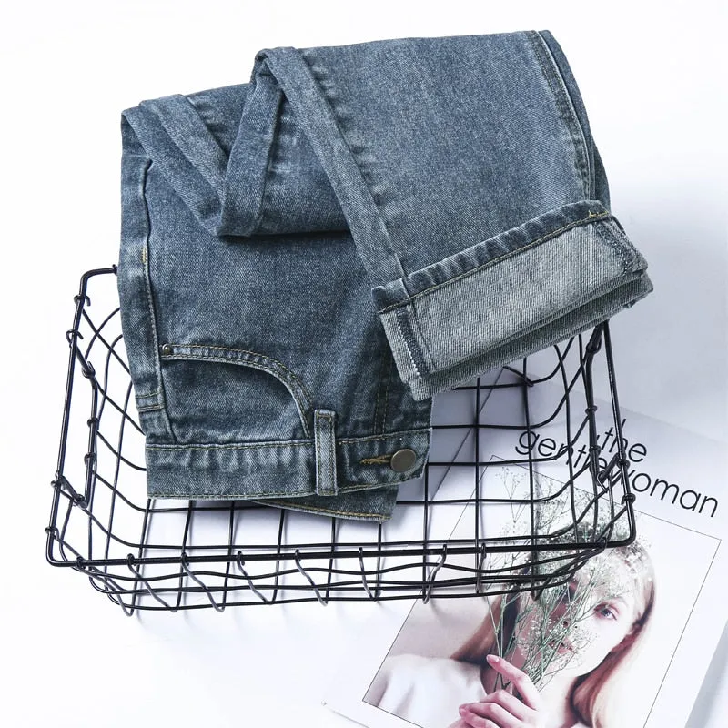 VenusFox High Waist Boyfriend Jeans  Plus Sizes