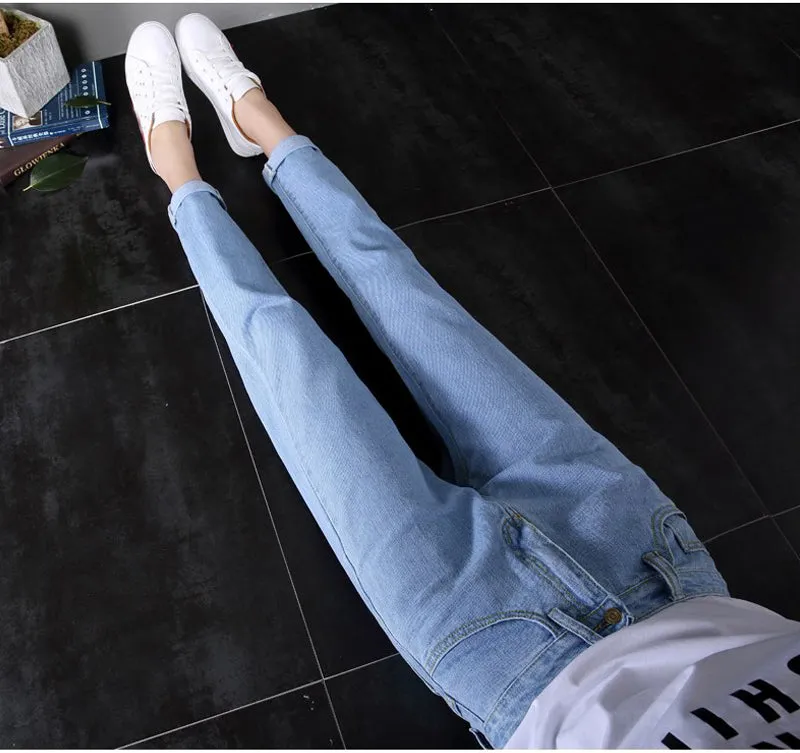 VenusFox High Waist Boyfriend Jeans  Plus Sizes