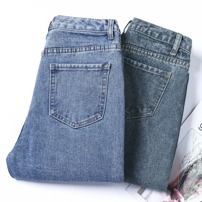 VenusFox High Waist Boyfriend Jeans  Plus Sizes