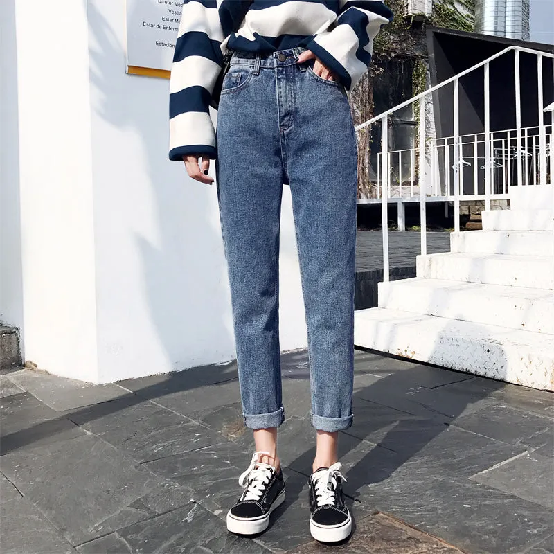 VenusFox High Waist Boyfriend Jeans  Plus Sizes