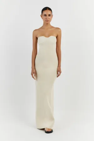 VERONICA BUTTER BANDEAU MAXI DRESS
