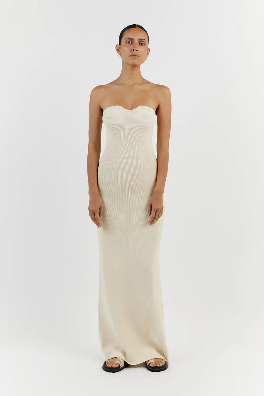 VERONICA BUTTER BANDEAU MAXI DRESS