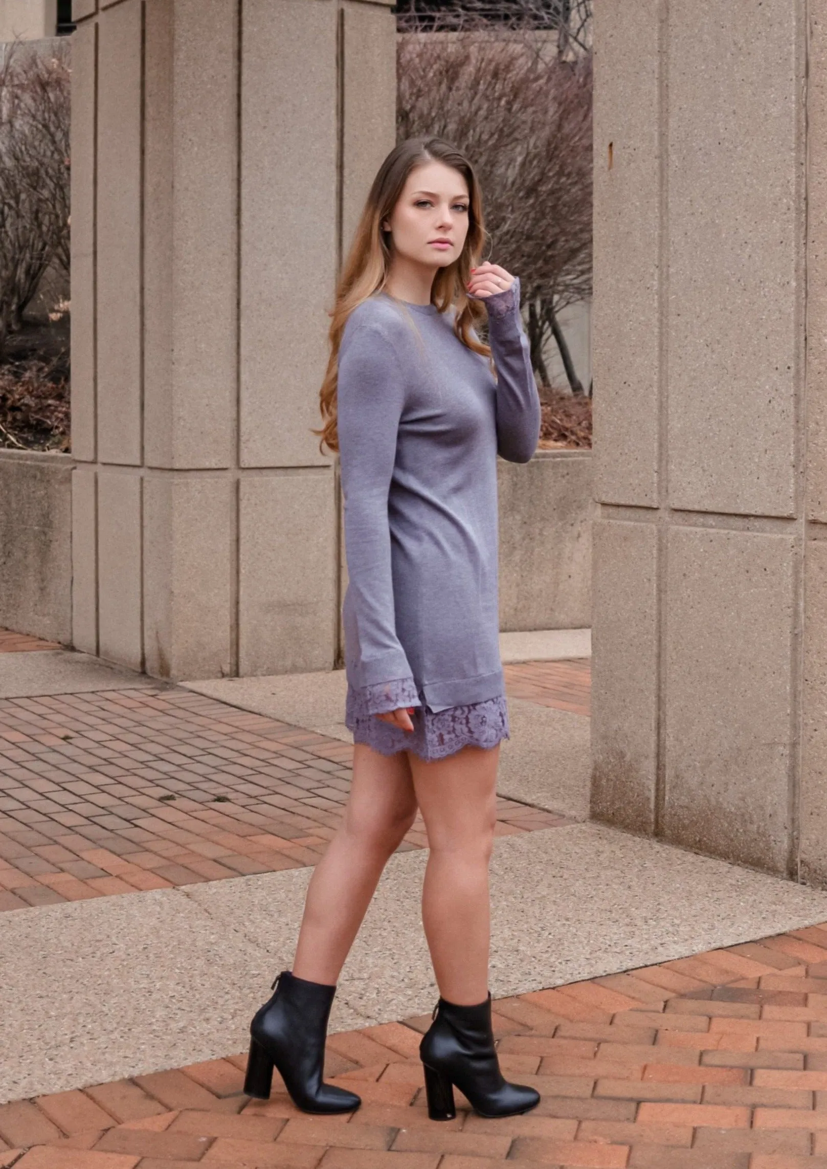 Willow Grey Sweater Dress