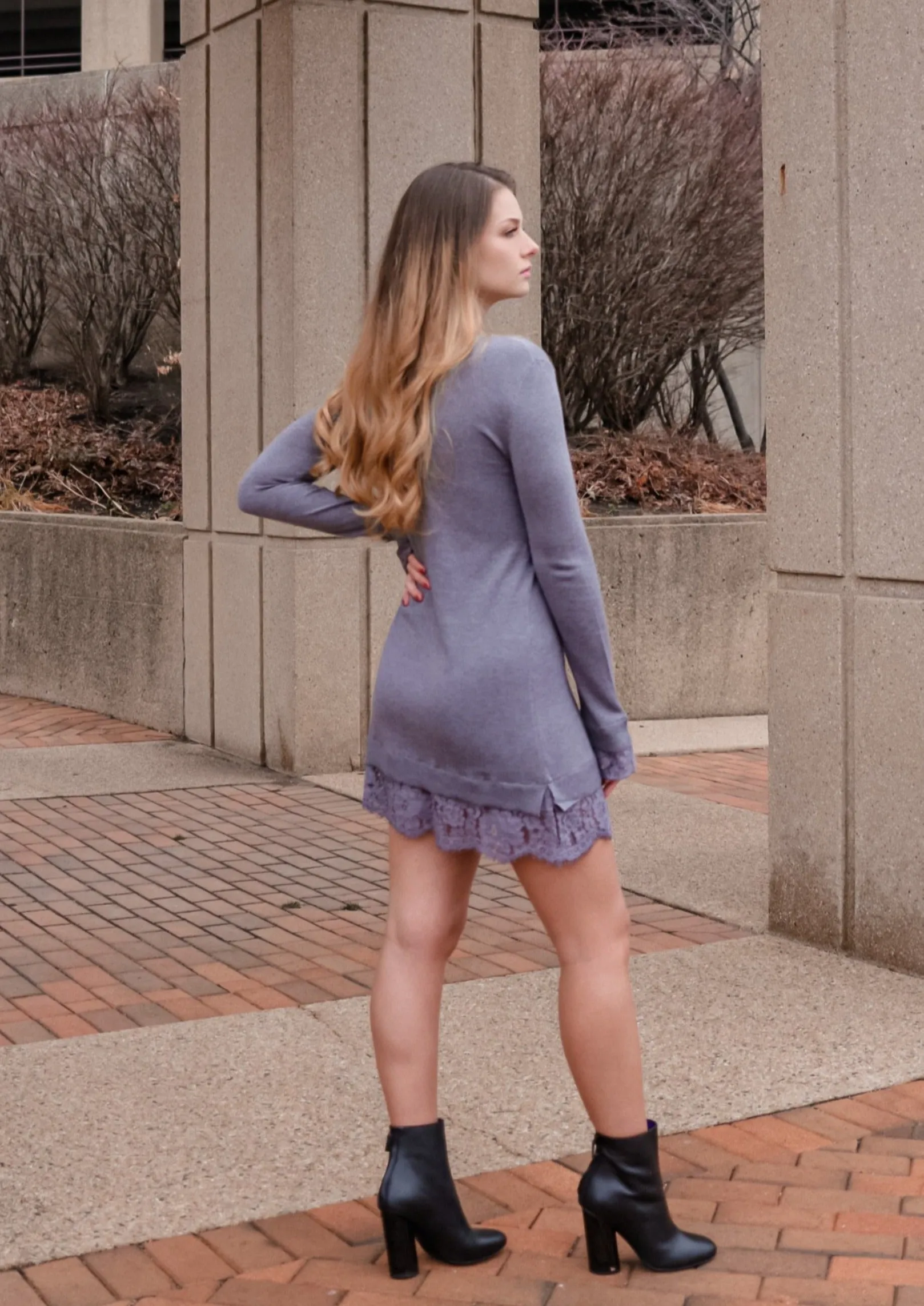 Willow Grey Sweater Dress