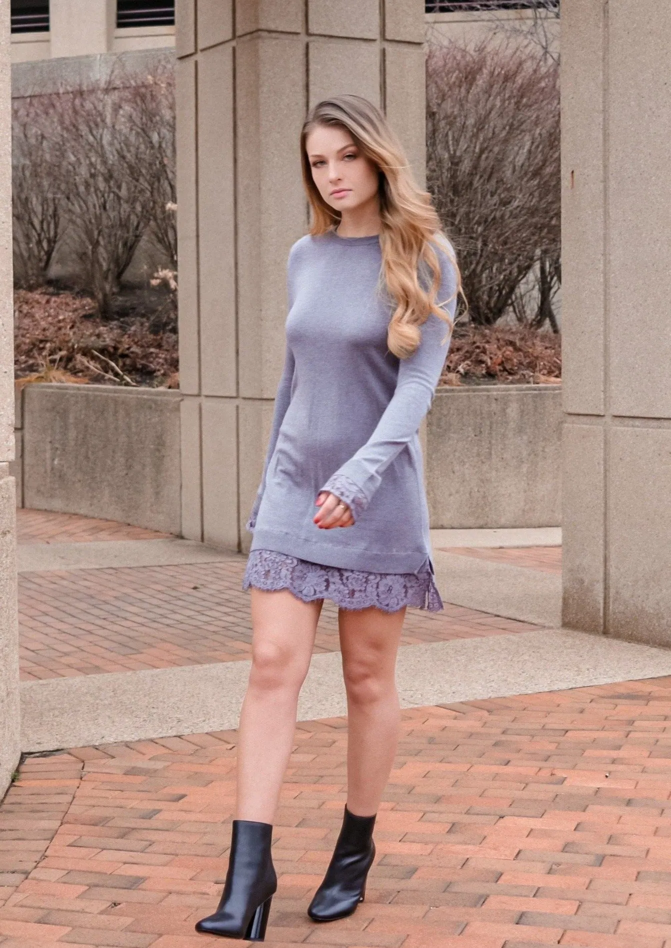 Willow Grey Sweater Dress