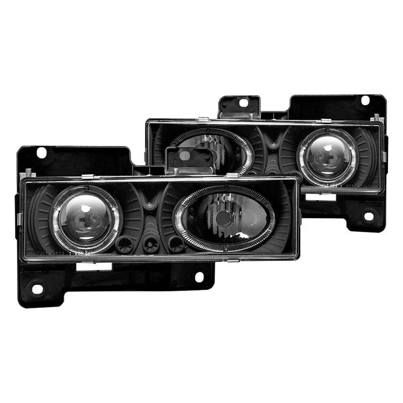 Winjet Projector Headlights Chevy Blazer (1992-1994) Halo LED - Black or Chrome