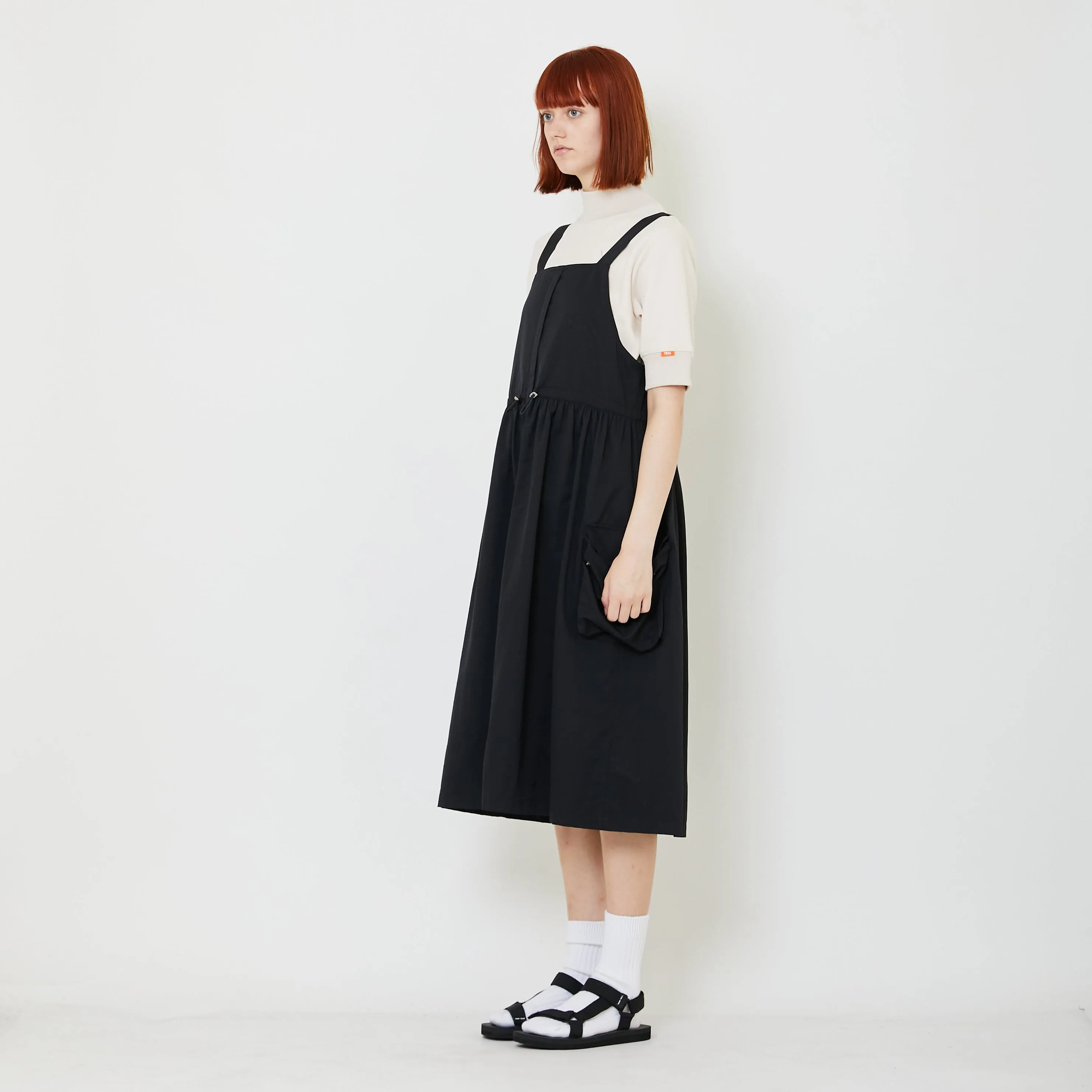Women Cargo Dress - Black - SW2408121B